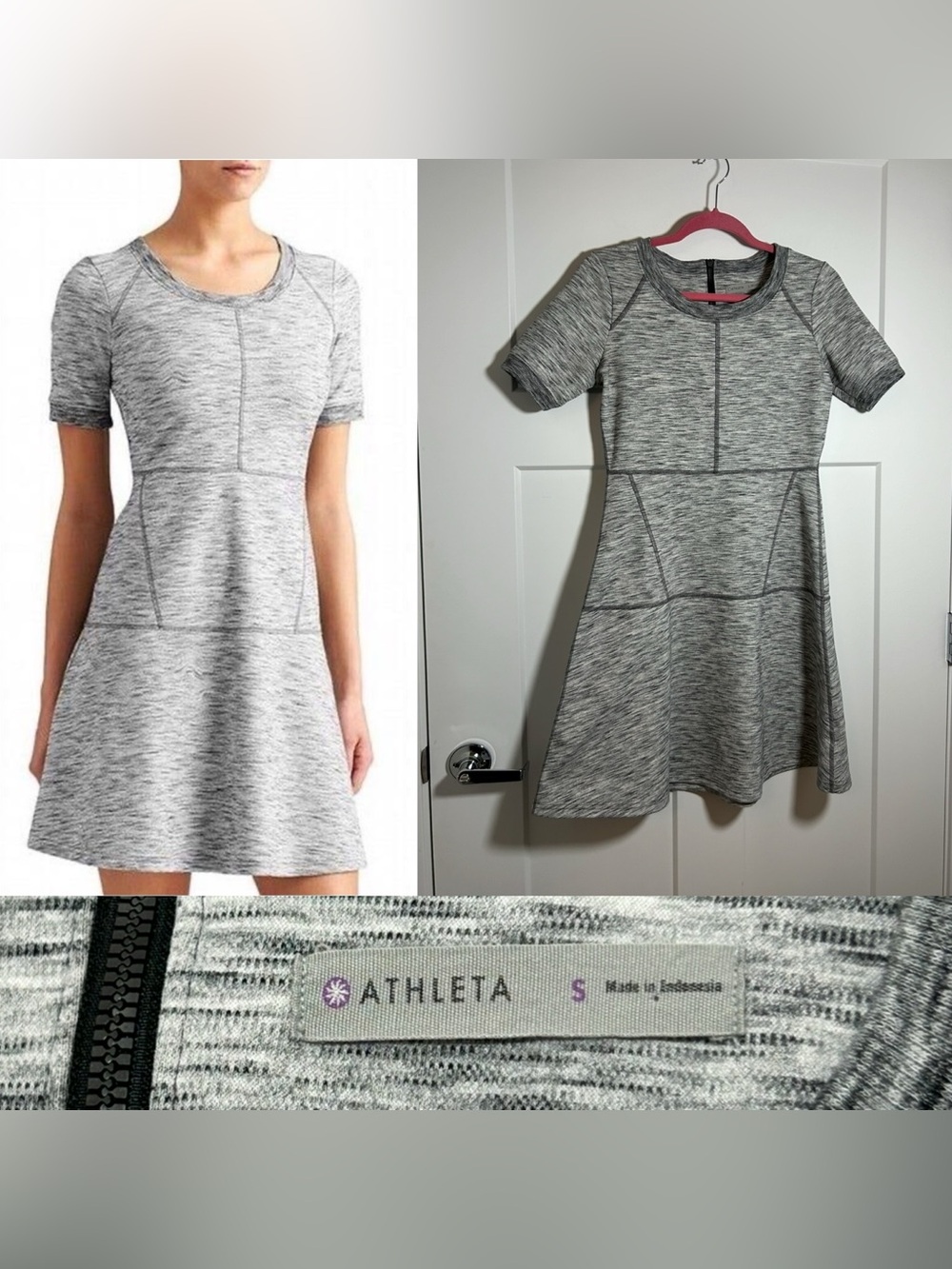Athleta skater dress soft sweatshirt material